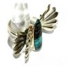 Image 3 : Navajo ADAM FIERRO Sterling Silver Turquoise BUTTERFLY