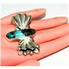 Image 6 : Navajo ADAM FIERRO Sterling Silver Turquoise BUTTERFLY