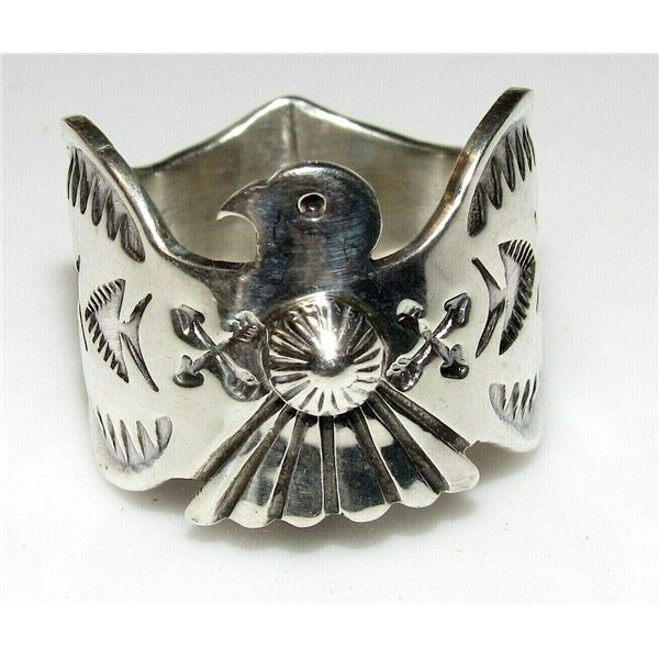 Navajo Sunshine Reeves Thunderbird Ring Size 9.5