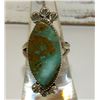 Image 2 : Navajo Royston Turquoise Ring Size 7 Sterling Silver