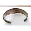 Image 4 : Old Pawn Navajo Turquoise Row Cuff Bracelet Sterling
