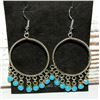 Image 1 : Navajo Turquoise Dangle Earrings Sterling Silver Native