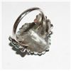 Image 3 : VTG Zuni Dishta Turquoise Cluster Ring Size 9 Sterling