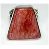 Image 2 : Native American Red Spiny Ring Sz 6 San Felipe Sterling