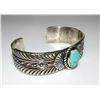 Image 3 : Navajo Royston Tufa Cast Sterling Cuff Bracelet Gary