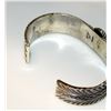 Image 4 : Navajo Royston Tufa Cast Sterling Cuff Bracelet Gary