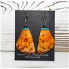 Image 2 : Santo Domingo Orange Spiny Oyster Shell Slab Earrings