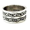 Image 3 : Navajo Sunshine Reeves Ring Size 8 Sterling Silver