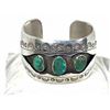 Image 3 : Old Pawn Navajo Cerrillos Turquoise Cuff Bracelet