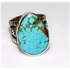 Image 1 : Native American Number 8 Turquoise Ring Sz 10 Sterling
