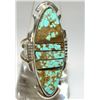 Image 1 : Navajo Number 8 Inlay Ring Size 9 Sterling Silver