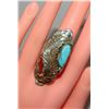 Image 6 : Navajo ADAM FIERRO Royston Turquoise Coral Adjustable