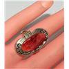 Image 6 : Navajo Orange Spiny Ring Size 6 Sterling Silver Signed