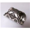 Image 3 : Huge Navajo Ring Size 7 Cast Sterling Hand Stamped