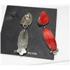 Image 3 : Navajo Spiny Oyster Sterling Silver Dangle Statement
