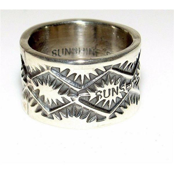Navajo Sunshine Reeves Ring Size 5 Sterling Silver