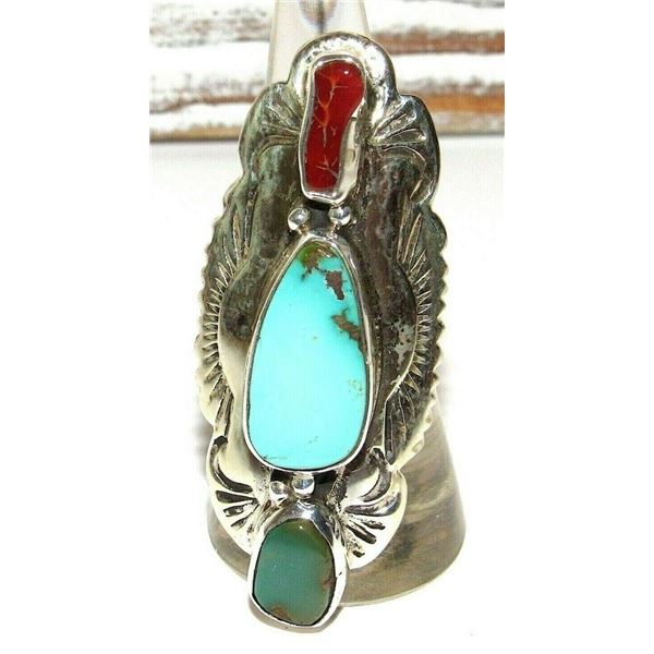 Navajo ADAM FIERRO Golden Hills & Royston Turquoise