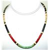Image 1 : Santo Domingo Heishi Necklace Turquoise Coral Jet