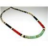 Image 2 : Santo Domingo Heishi Necklace Turquoise Coral Jet