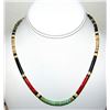 Image 3 : Santo Domingo Heishi Necklace Turquoise Coral Jet