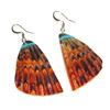 Image 1 : Santo Domingo Spiny Oyster Shell Slab Earrings Silver