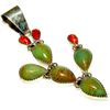 Image 1 : Navajo Prickly Pear Cactus Pendant Sterling Silver