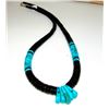 Image 3 : SANTO DOMINGO HEISHI NECKLACE LUPE LOVATO TURQUOISE PEN