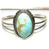 Image 1 : Navajo Dry Creek Turquoise Sterling Cuff Bracelet