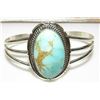 Image 2 : Navajo Dry Creek Turquoise Sterling Cuff Bracelet