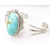Image 3 : Navajo Dry Creek Turquoise Sterling Cuff Bracelet
