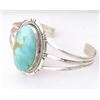 Image 8 : Navajo Dry Creek Turquoise Sterling Cuff Bracelet
