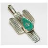 Image 2 : Navajo Saguaro Cactus Pendant Sterling Silver Royston