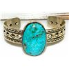 Image 1 : Massive Native American Royston Cuff Bracelet Native