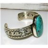 Image 3 : Massive Native American Royston Cuff Bracelet Native