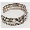 Image 2 : Fred Harvey Era Bracelet Navajo Sterling Silver Arrows
