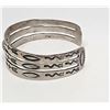 Image 5 : Fred Harvey Era Bracelet Navajo Sterling Silver Arrows