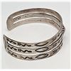 Image 6 : Fred Harvey Era Bracelet Navajo Sterling Silver Arrows