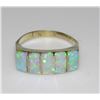 Image 1 : Navajo Fire Opal Ring Size 8 Sterling Silver Native