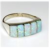 Image 3 : Navajo Fire Opal Ring Size 8 Sterling Silver Native