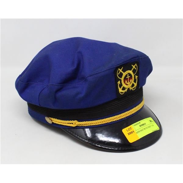 CAPTAINS HAT BLUE SIZE 7 1/8