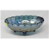 Image 1 : ANTIQUE DEPRESSION GLASS BLUE BOWL