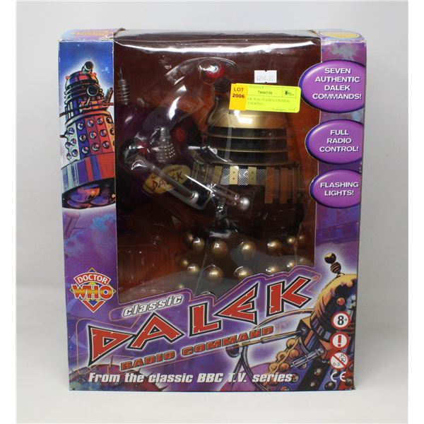 LARGE DR WHO RADIO CONTROL DALEK TALKING