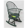 Image 1 : DOLL SIZED WOODEN TURNED ROCKING CHAIR