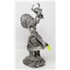 Image 1 : 13IN JIM PONTER SIGNED PEWTER STATUE