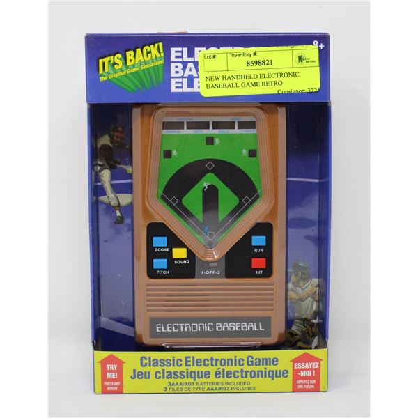 NEW HANDHELD ELECTRONIC BASEBALL GAME RETRO