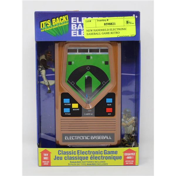NEW HANDHELD ELECTRONIC BASEBALL GAME RETRO