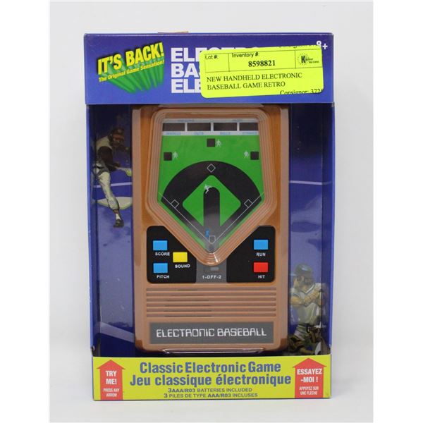 NEW HANDHELD ELECTRONIC BASEBALL GAME RETRO