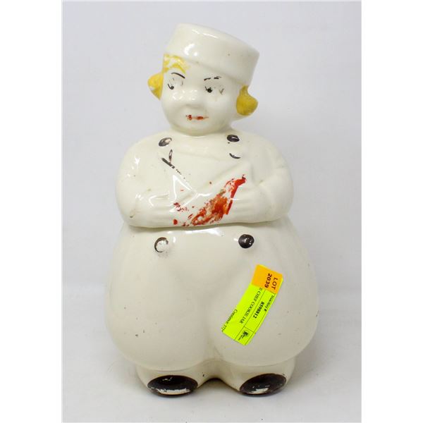 ANTIQUE CHEF COOKIE JAR