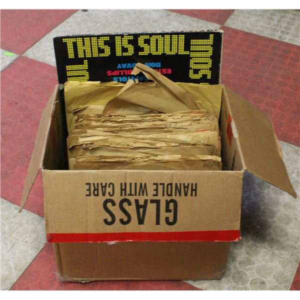 BOX OF ASSORTED ANTIQUE RECORDS 78RPM