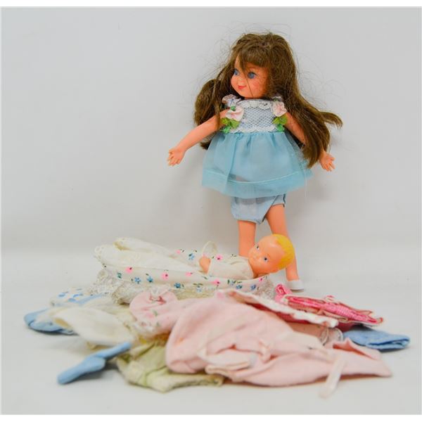 1960S BARBIE DOLL WITH CLOTHES ACCESSORIES MORE